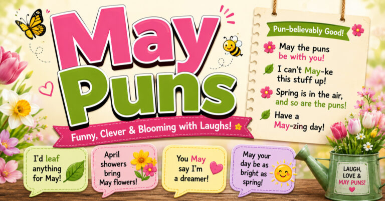 300+ Funny May Puns for Spring, Instagram & Seasonal Fun