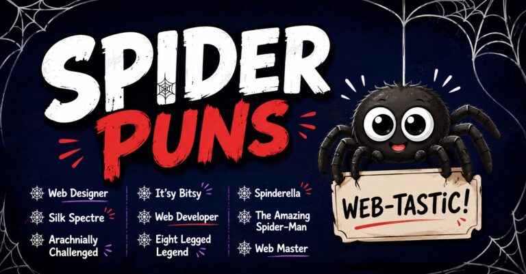 300+ Spider Puns: Funny, Clever & Web-Slinging Jokes